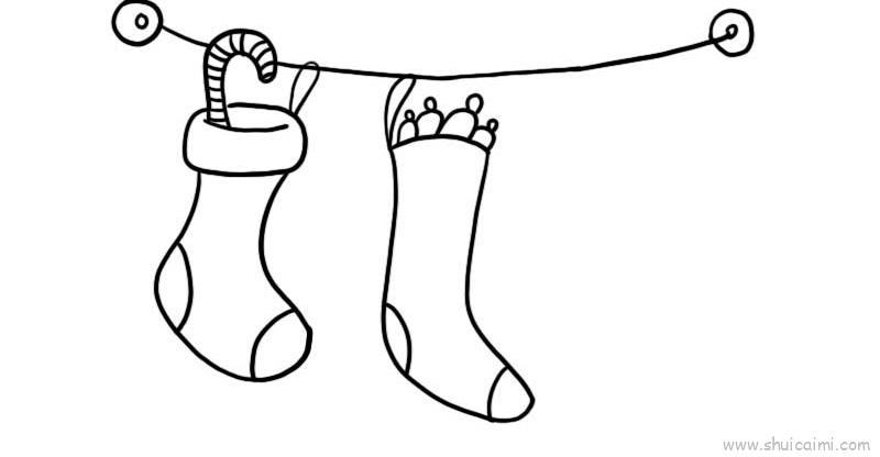 袜子儿童画怎么画 袜子简笔画画法