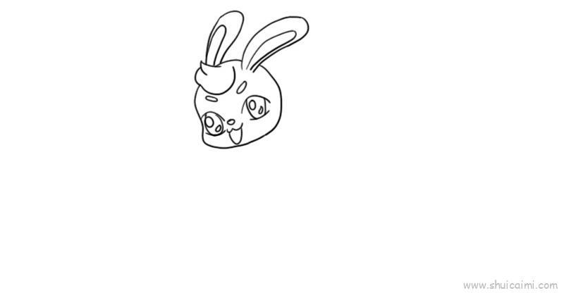 玉兔儿童画怎么画 玉兔简笔画简单