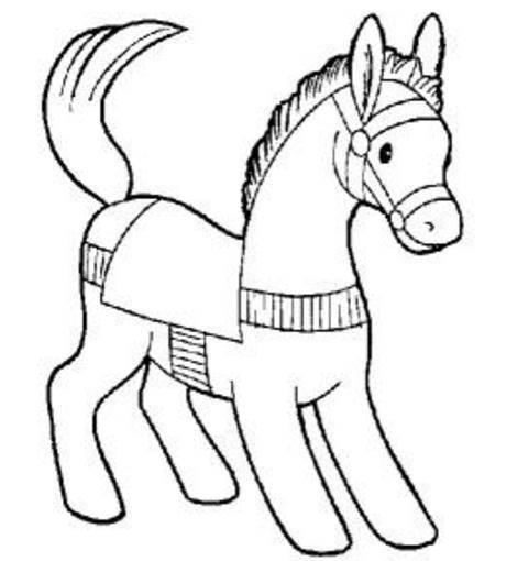 简笔画马 简笔画马头