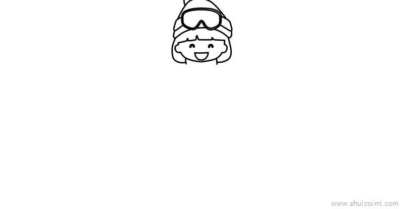 冰雪运动儿童画怎么画 冰雪运动简笔画顺序