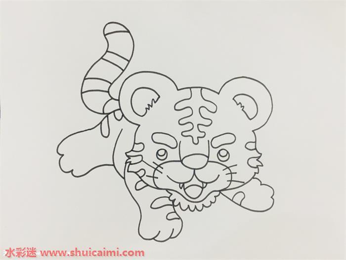 老虎怎么画 老虎简笔画步骤