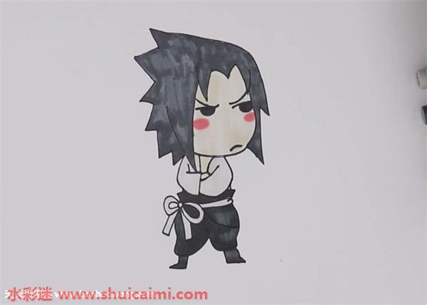 佐助怎么画 佐助简笔画彩色