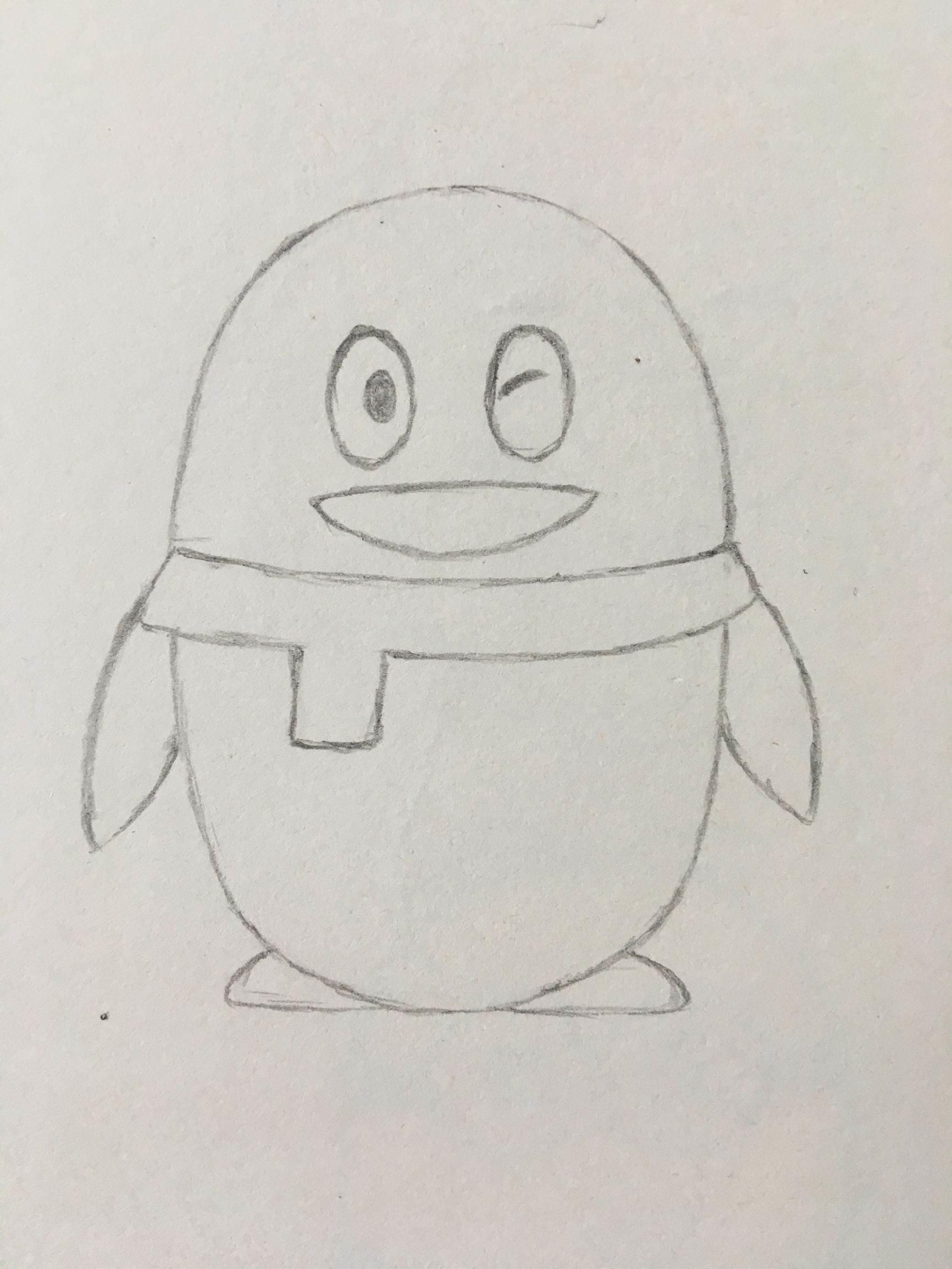 企鹅简笔画 企鹅简笔画儿童画