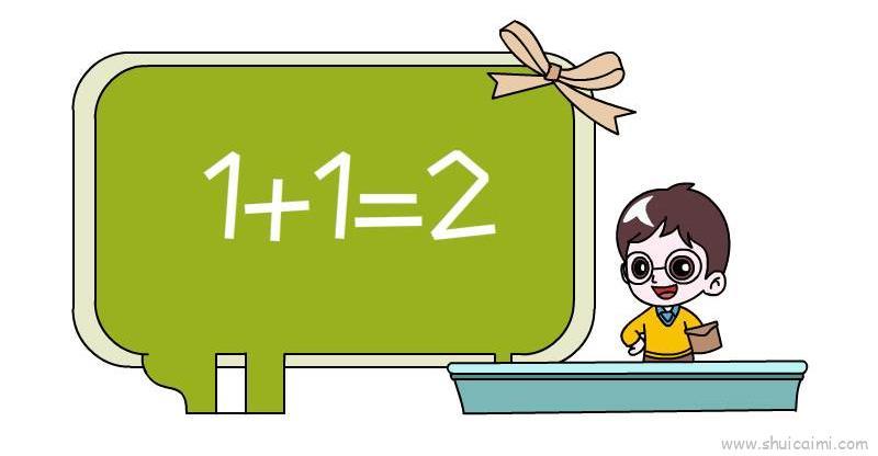 数学手抄报儿童画怎么画 数学手抄报简笔画简单又好看