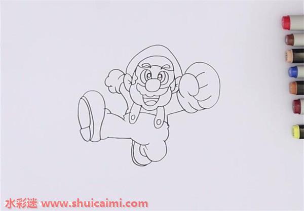 超级玛丽怎么画 超级玛丽简笔画简单好看彩色