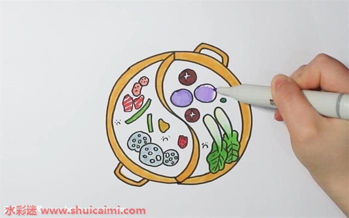火锅怎么画 火锅简笔画图片大全带颜色