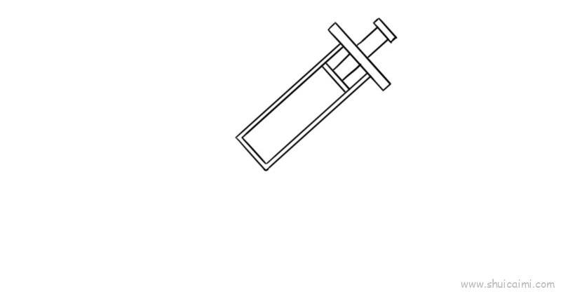 针管儿童画怎么画 针管简笔画步骤
