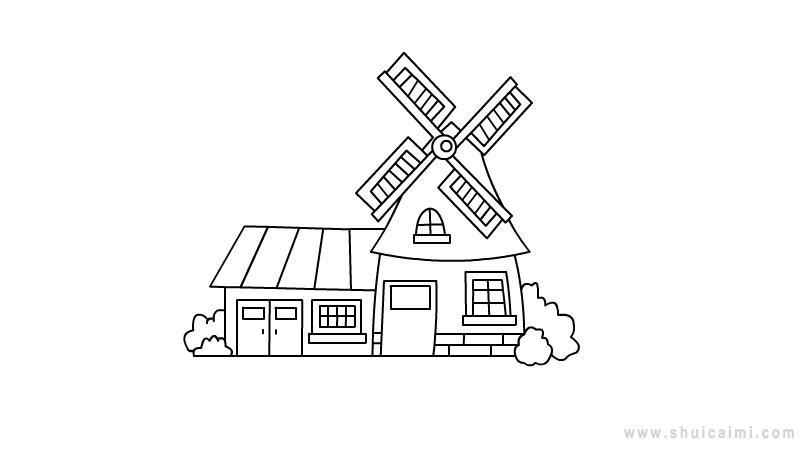 房子简笔画怎么画 房子简笔画顺序