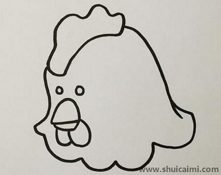 老母鸡儿童简笔画