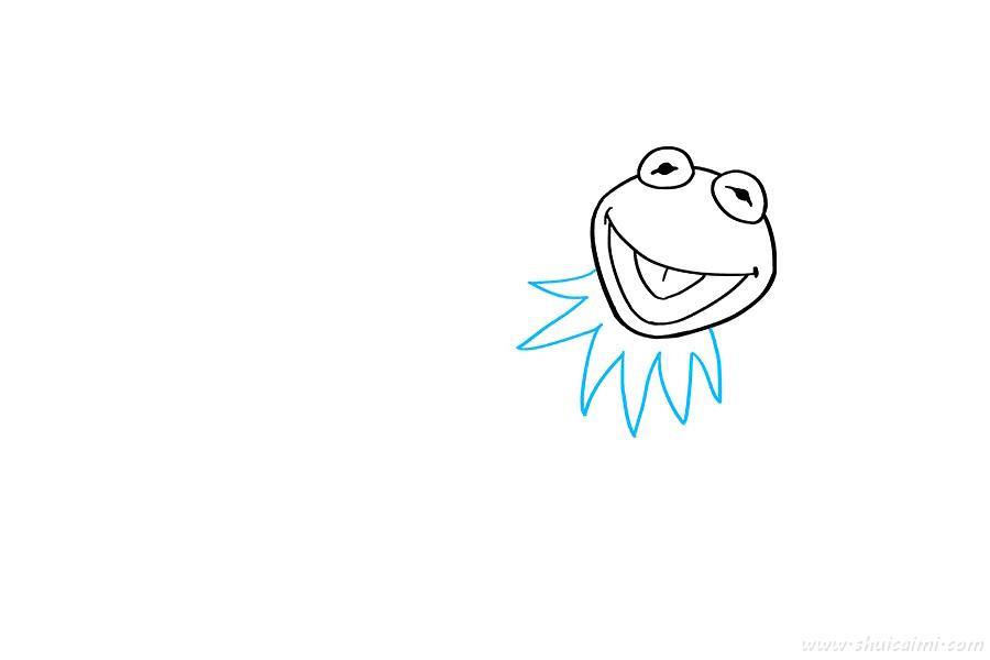 青蛙克米特怎么画 青蛙克米特简笔画简单又漂亮彩色