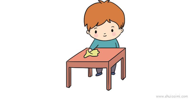 我爱劳动儿童画怎么画 我爱劳动简笔画顺序