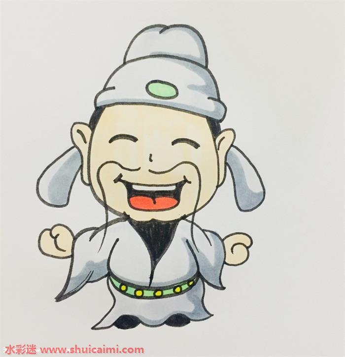 诗人怎么画 诗人简笔画漂亮彩色