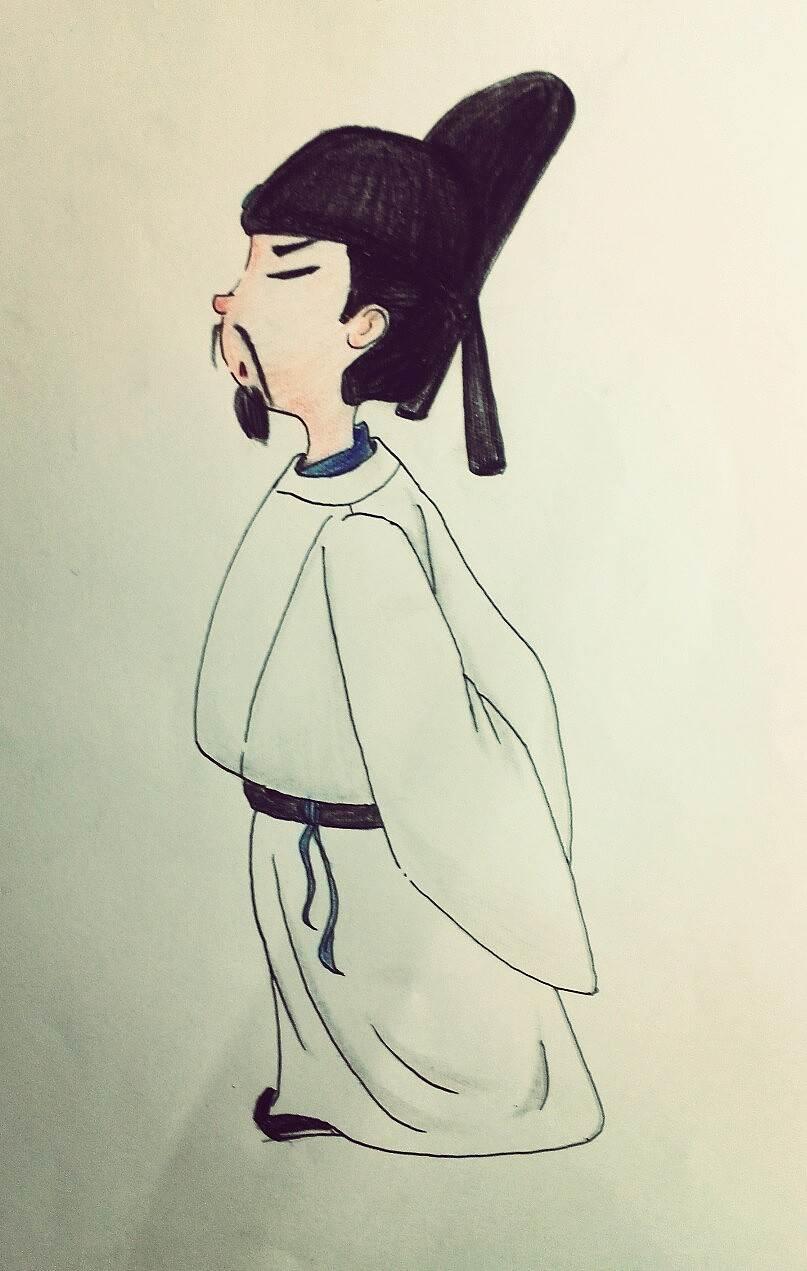 简笔画李白 简笔画李白儿童版