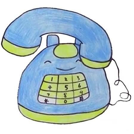 电话的简笔画怎么画 电话简笔画