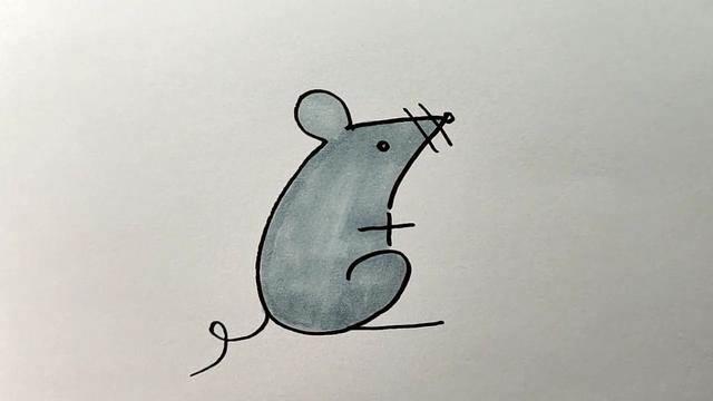 老鼠简笔画 老鼠简笔画图片大全可爱