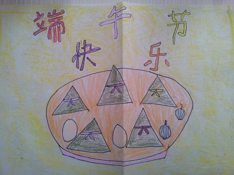 端午元素手绘简笔画 端午节元素手绘图片