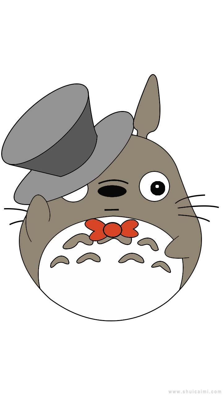 龙猫简笔画怎么画 龙猫简笔画图片