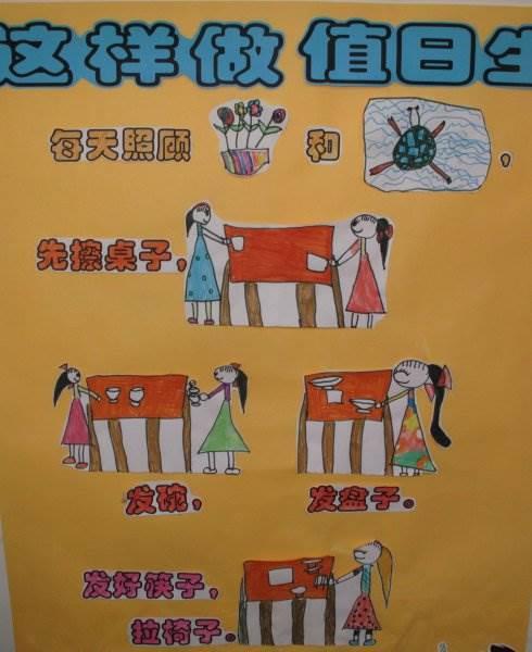 值日生简笔画 值日生简笔画图片