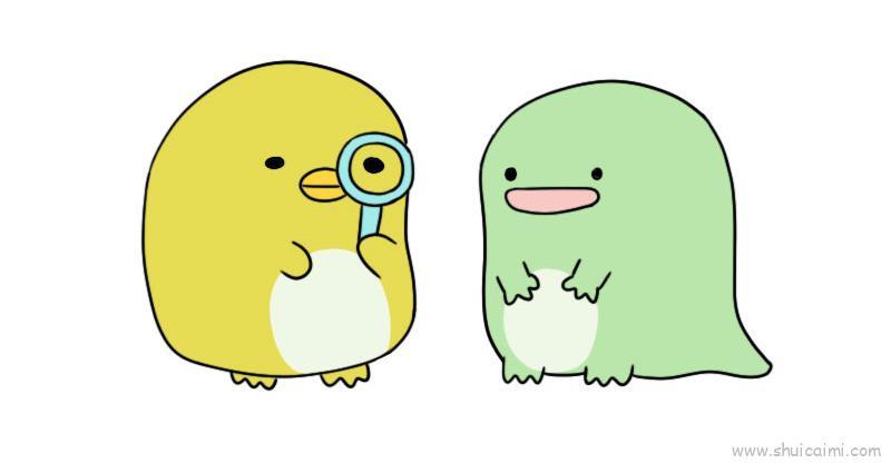 角落生物儿童画怎么画 角落生物简笔画步骤