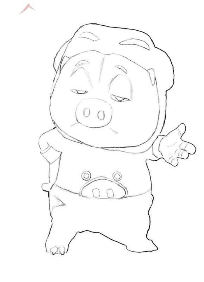 猪猪侠简笔画 猪猪侠简笔画图片