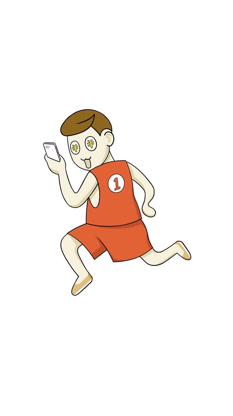 跑步的简笔画 跑步的简笔画男孩