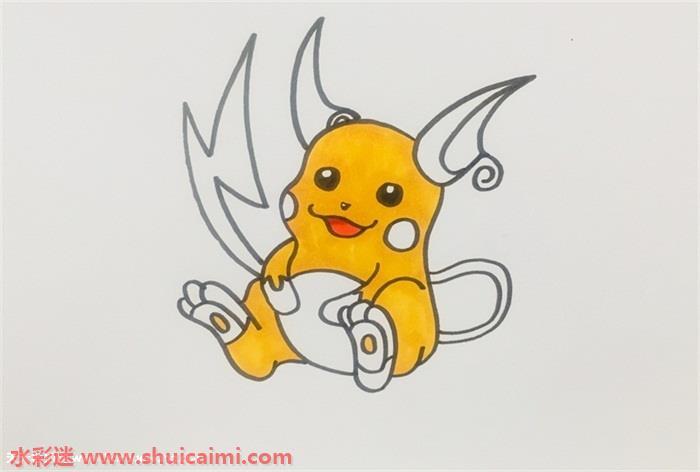 卡通动画雷丘王怎么画 雷丘王简笔画教程