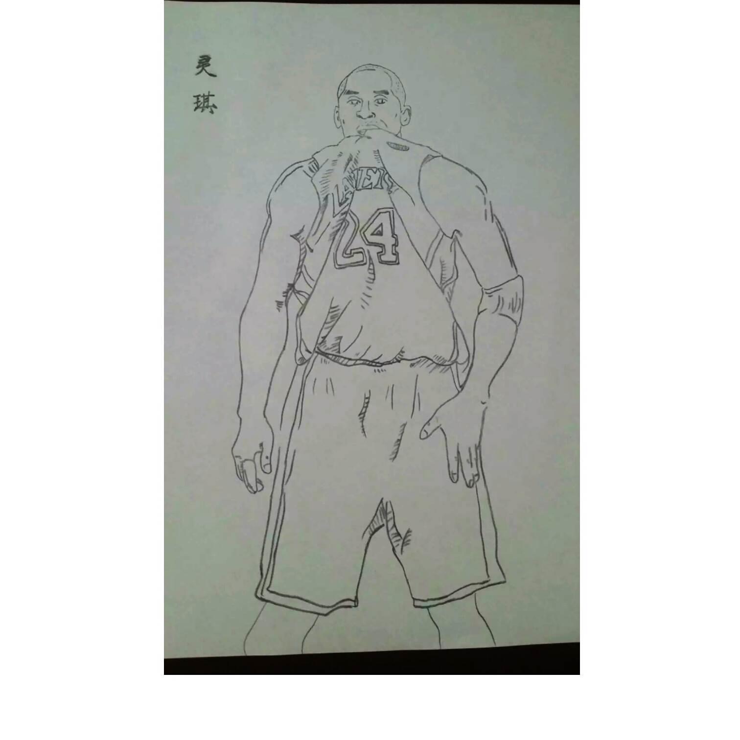 科比简笔画 科比简笔画图片