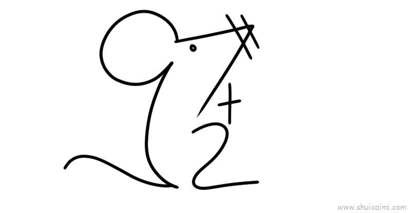 老鼠数字儿童画怎么画 老鼠数字简笔画画法