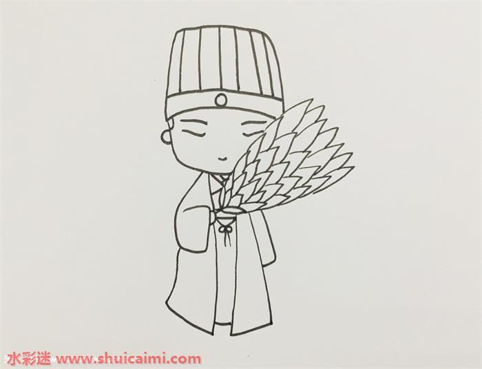 诸葛亮怎么画 诸葛亮简笔画彩色