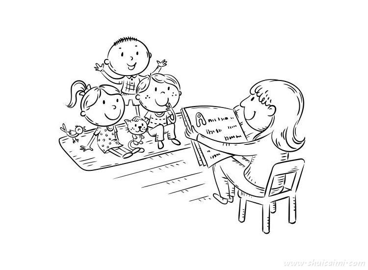 正在上课老师怎么画 正在上课老师简笔画步骤