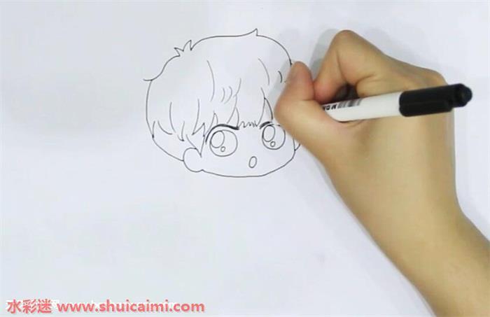 王源q版简笔画怎么画图片彩色