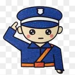 警察简笔画 警察简笔画图片大全