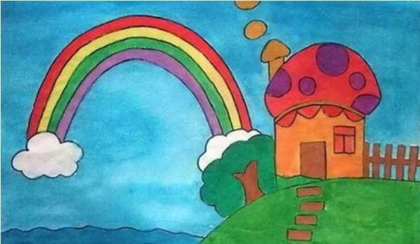 彩虹简笔画 彩虹简笔画图片大全