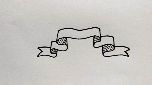 彩带简笔画 生日彩带简笔画