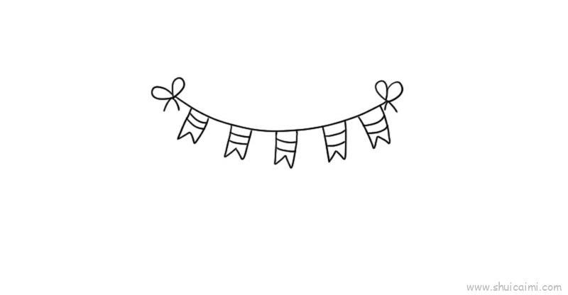 装饰花边儿童画怎么画 装饰花边简笔画步骤