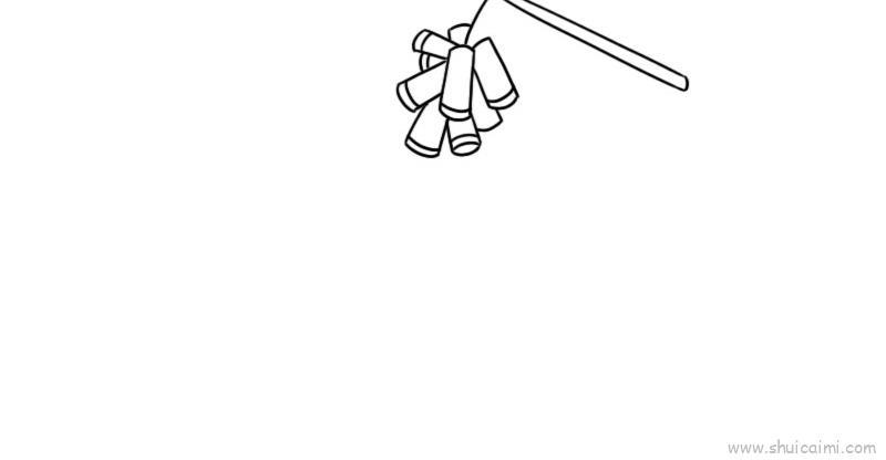 元旦鞭炮儿童画怎么画 元旦鞭炮简笔画简单又好看