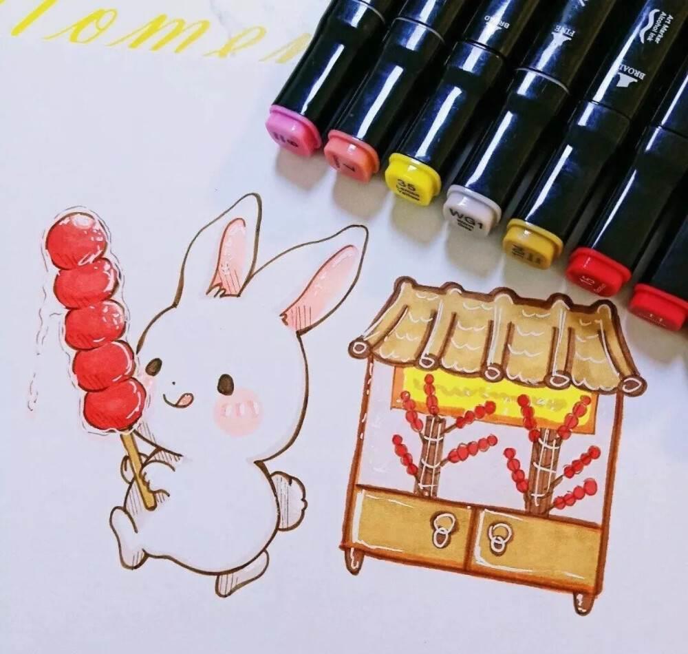 兔子笔刷素材简笔画 兔子笔刷素材简笔画大全