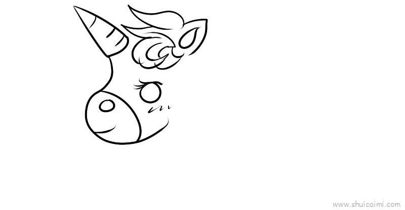 独角兽儿童画怎么画 独角兽简笔画顺序