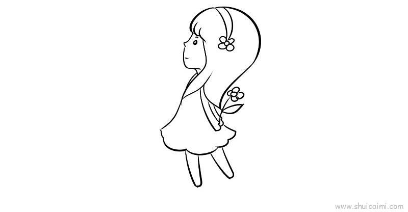 三八妇女节主题卡通简笔绘画教程