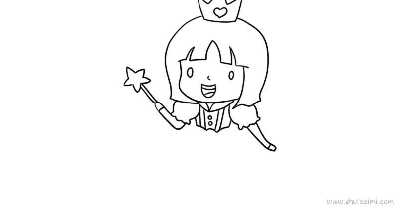 人物公主儿童画怎么画 人物公主简笔画图片