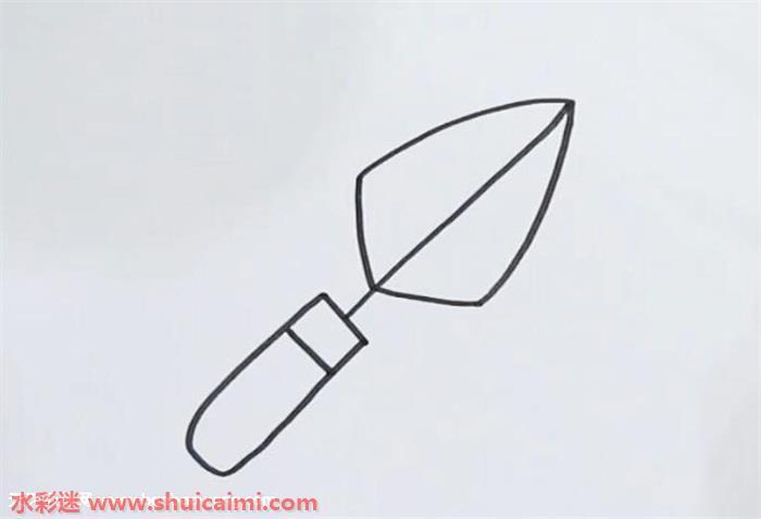 铲子怎么画 铲子简笔画简单又漂亮彩色