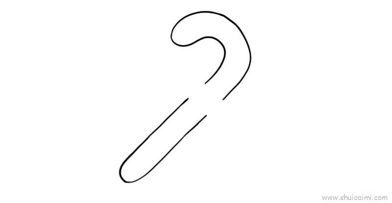 手杖儿童画怎么画 手杖简笔画步骤