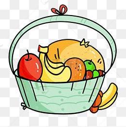 果篮简笔画 丰收果篮简笔画