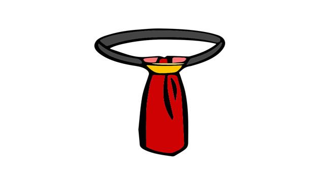 领带的简笔画怎么画 领带简笔画好看