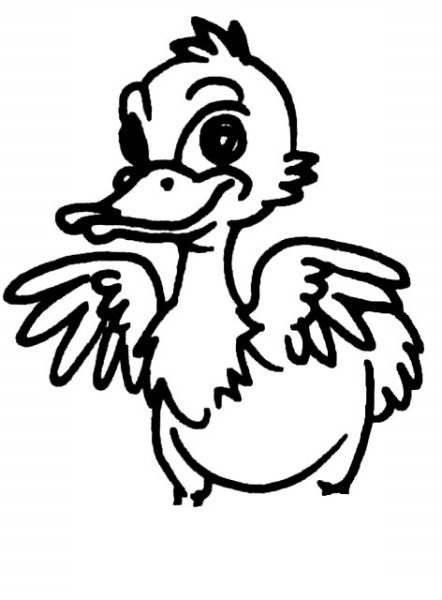 丑小鸭简笔画 丑小鸭简笔画故事图片