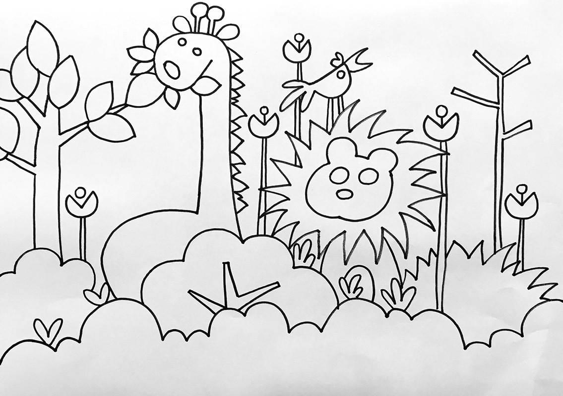 森林简笔画 森林简笔画简单又漂亮