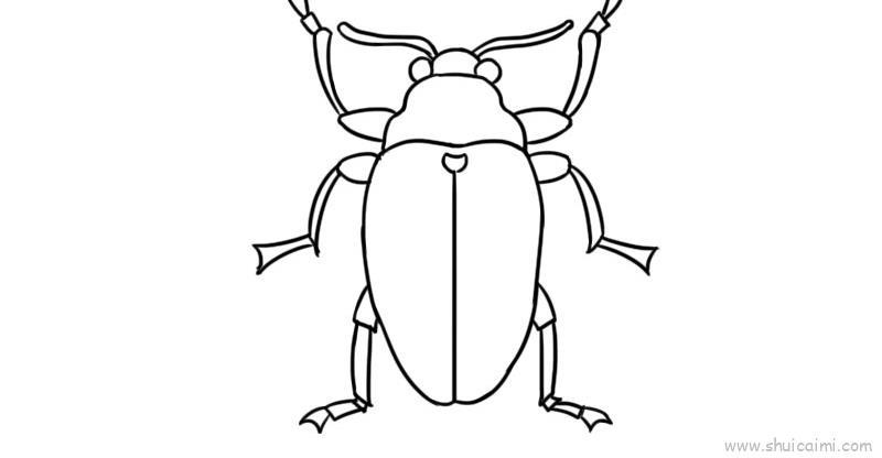 粪金龟儿童画怎么画 粪金龟简笔画简单又好看