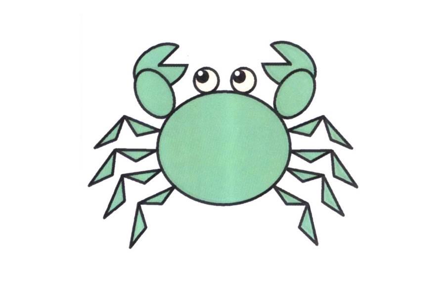 螃蟹的简笔画图片大全 螃蟹简笔画图片涂色
