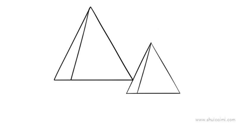 金字塔教程儿童画怎么画 金字塔教程简笔画顺序