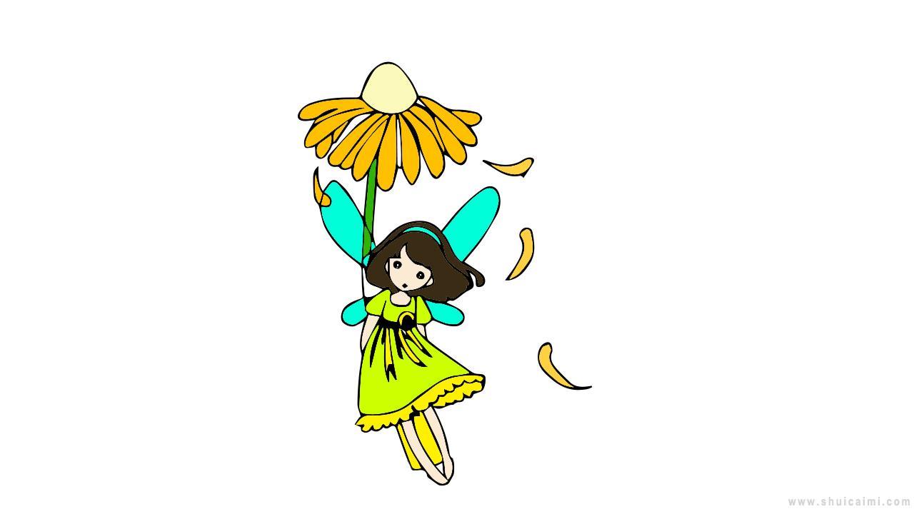 花仙子简笔画怎么画 花仙子简笔画图片大全